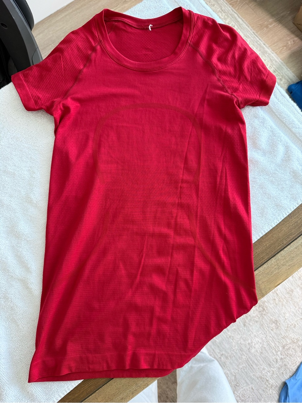 Lululemon swiftly short sleeve hip length dark red